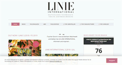 Desktop Screenshot of linie-international.com